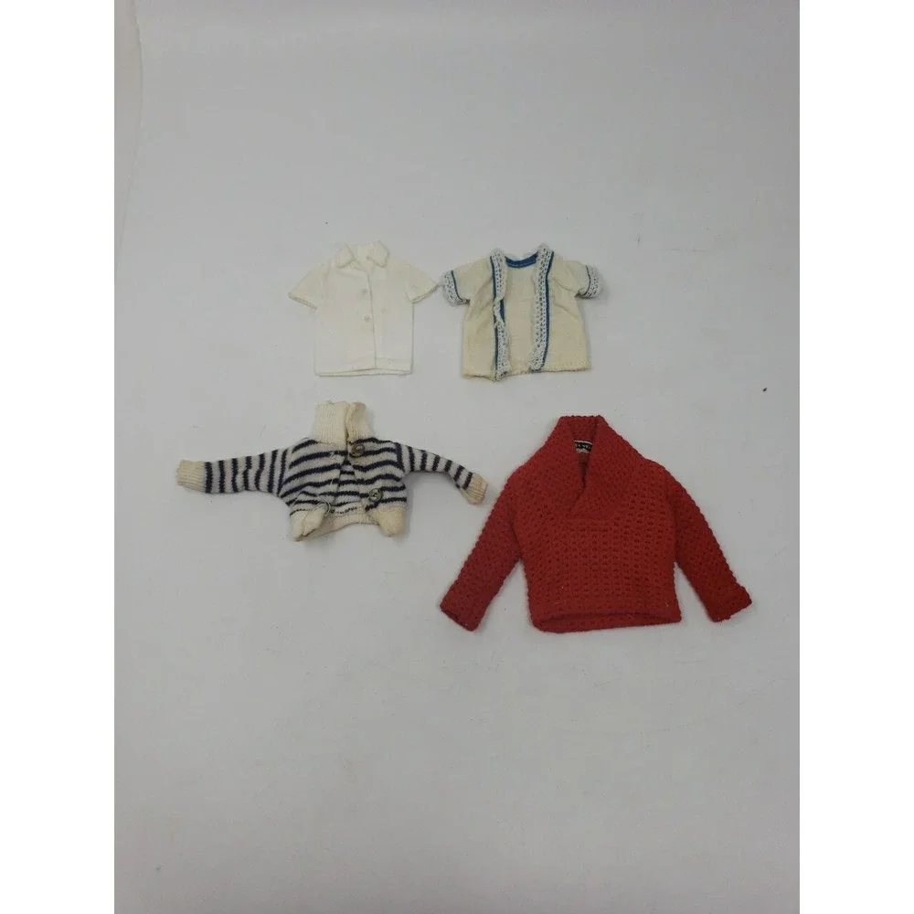 Vintage Barbie and Ken Tops Lot 21 Tops 4 Outfits 1960s Mattel Clothing
